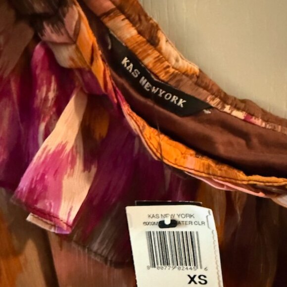 Kas New Work One Shoulder Ruffle Dress - XS - Picture 2 of 3